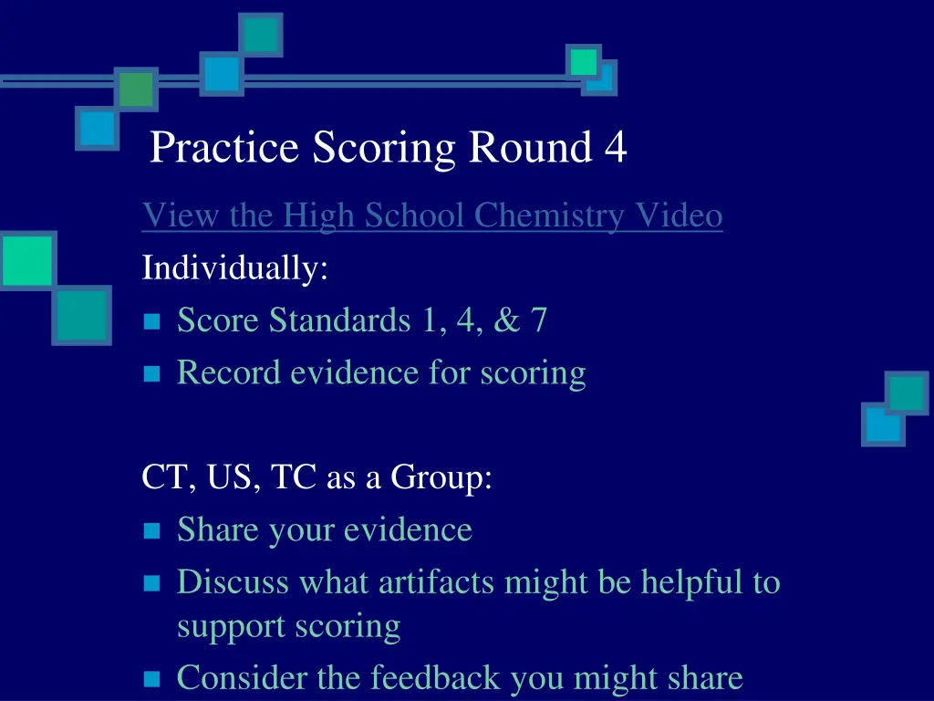 practice scoring round 4