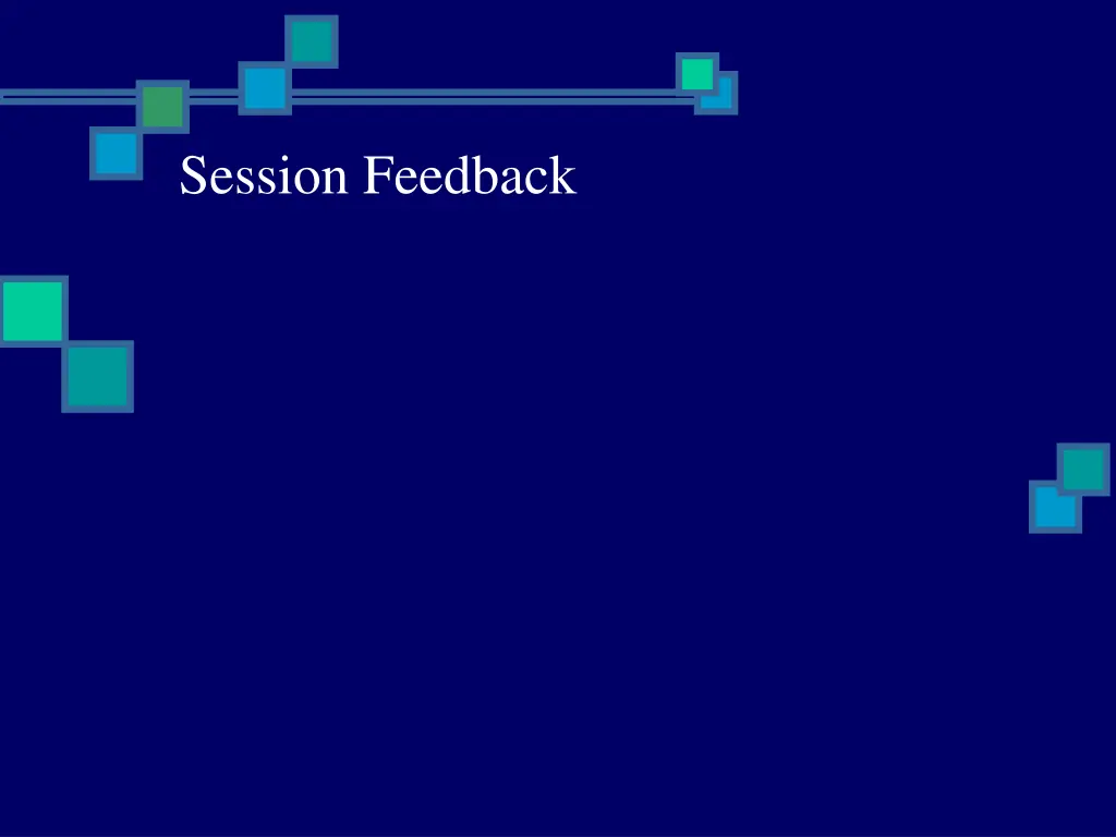 session feedback