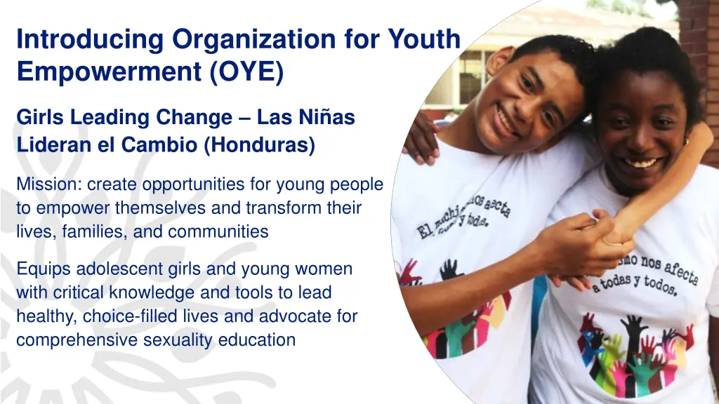 introducing organization for youth empowerment oye