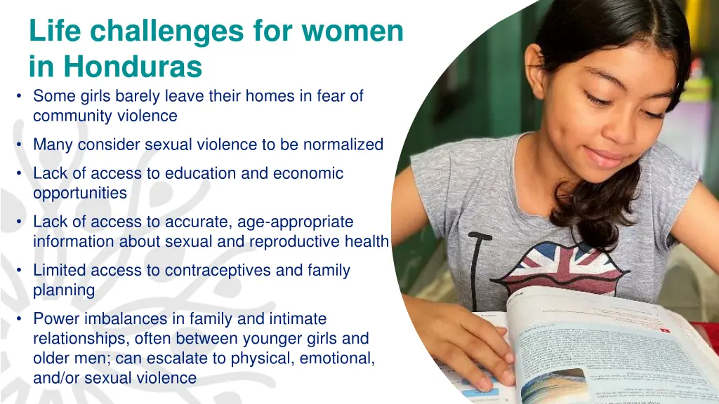 life challenges for women in honduras some girls