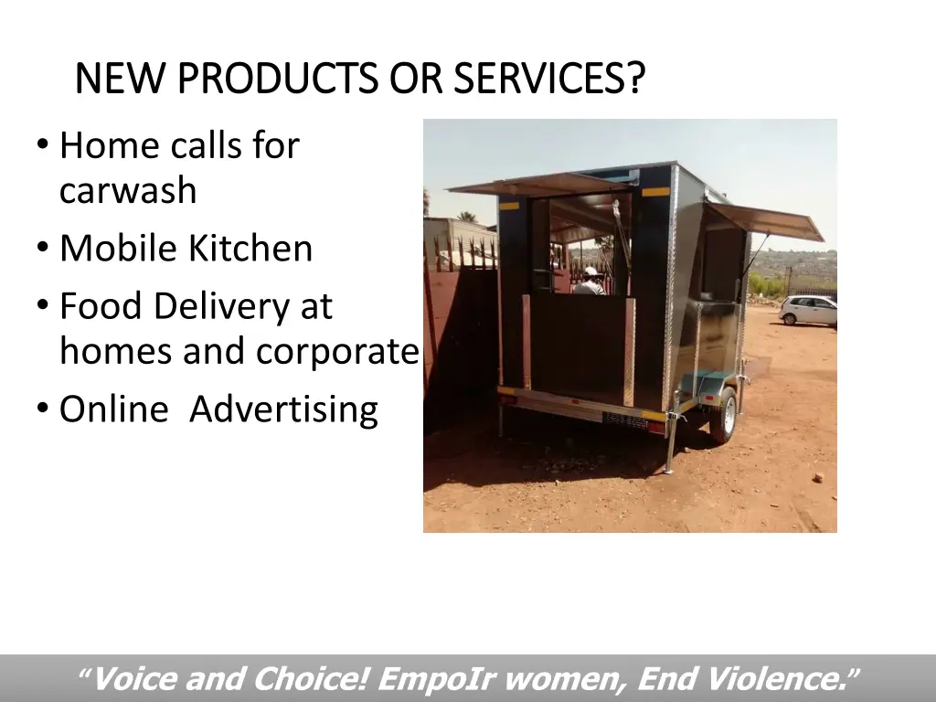 new products or services new products or services