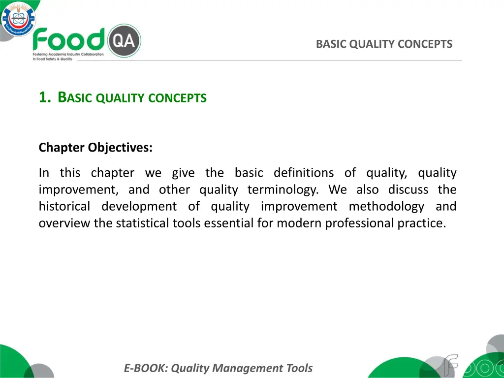 basic quality concepts