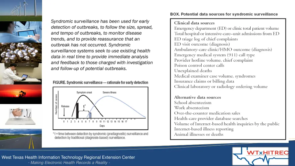 syndromic surveillance has been used for early