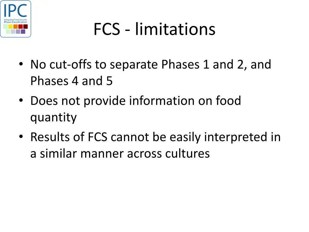 fcs limitations