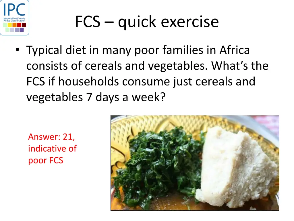 fcs quick exercise
