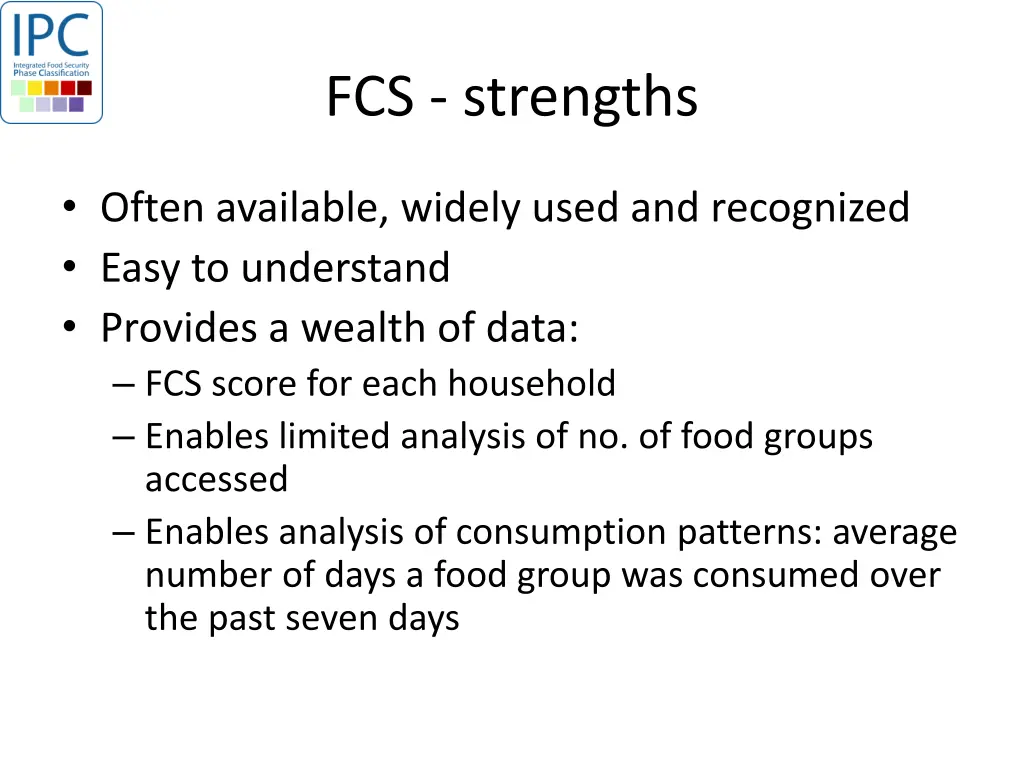 fcs strengths