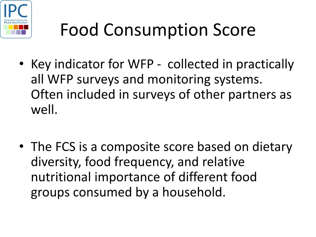 food consumption score 1