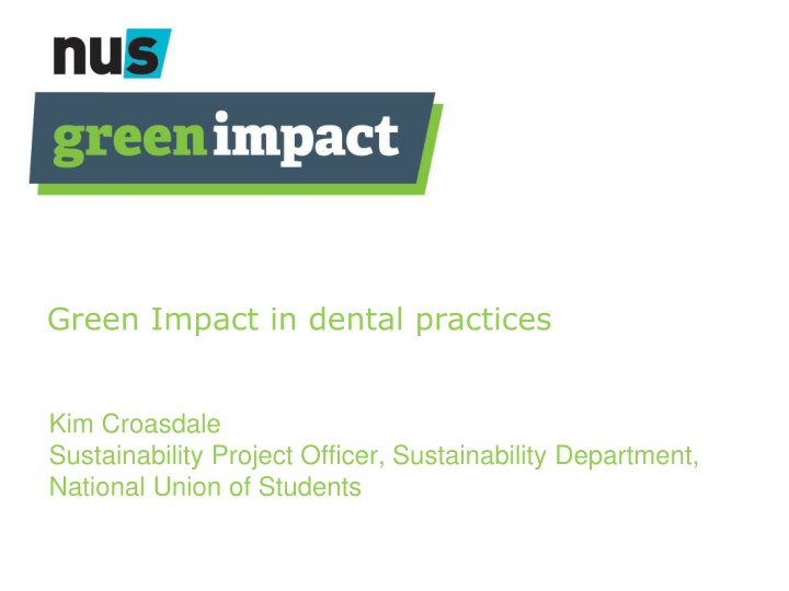 green impact in dental practices