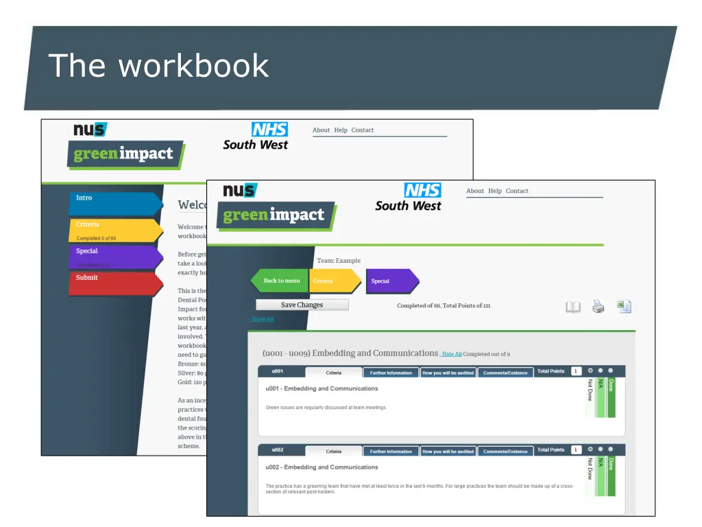 the workbook