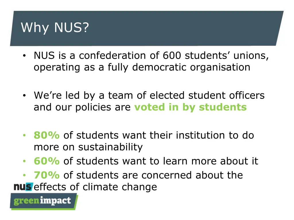 why nus