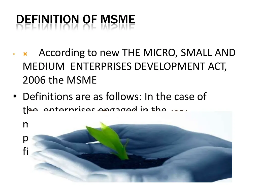 definition of msme