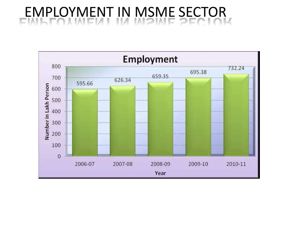 employment in msmesector
