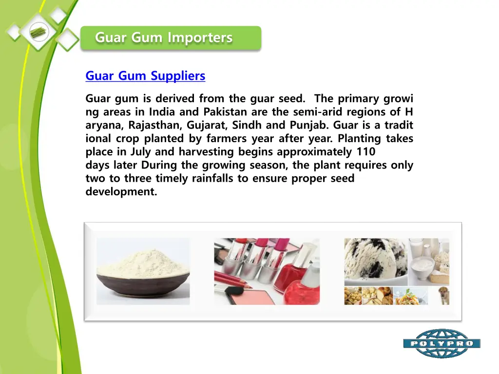 guar gum importers
