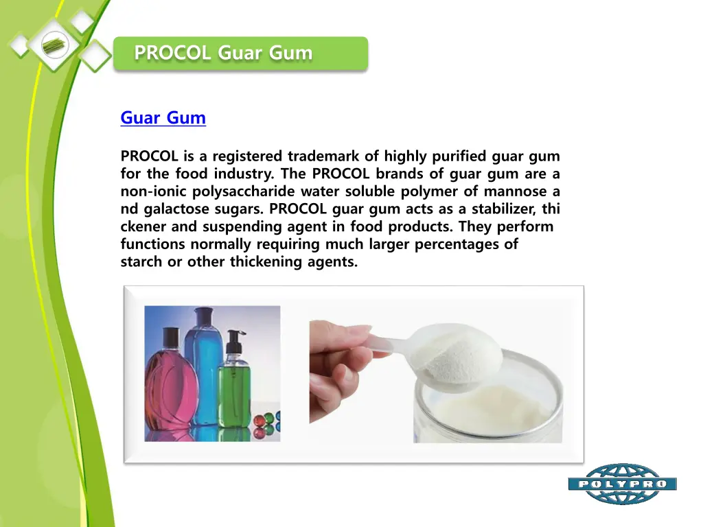 procol guar gum