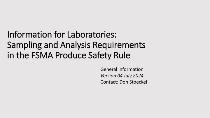 information for laboratories information