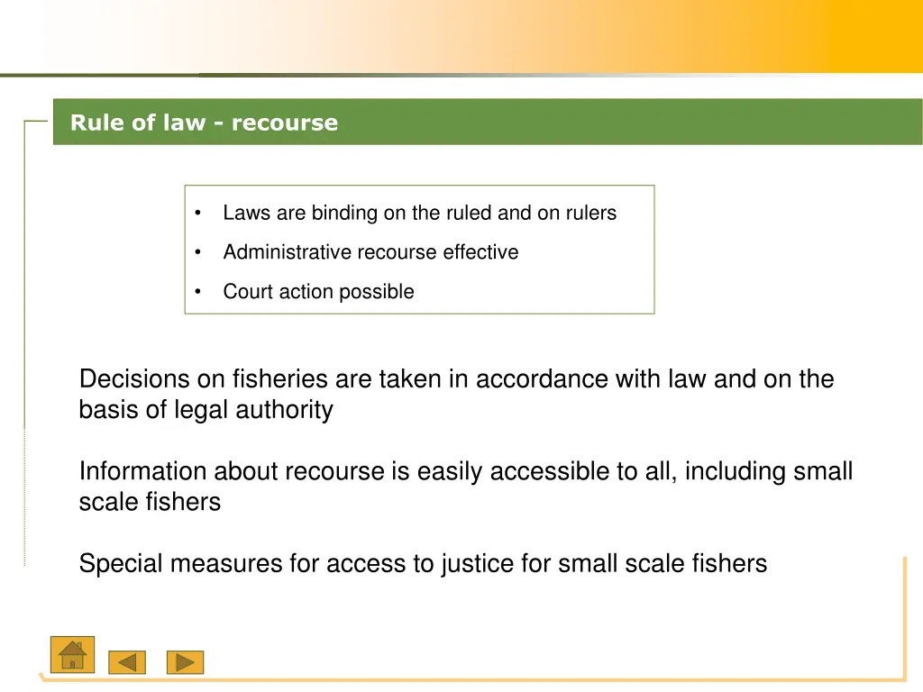 rule of law recourse