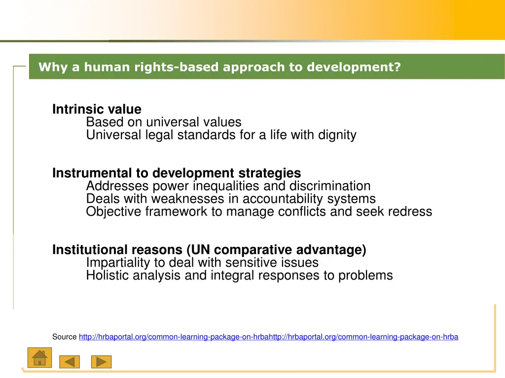 why a human rights based approach to development