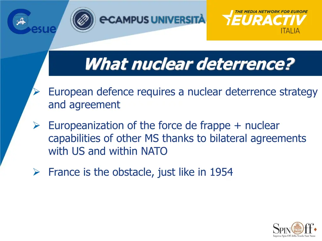 what nuclear deterrence