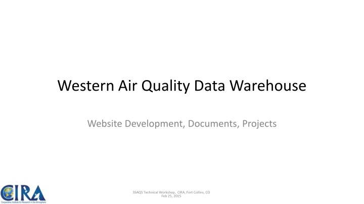 western air quality data warehouse