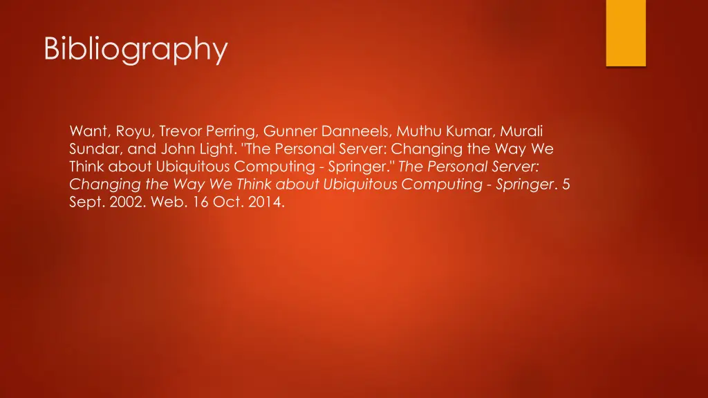 bibliography