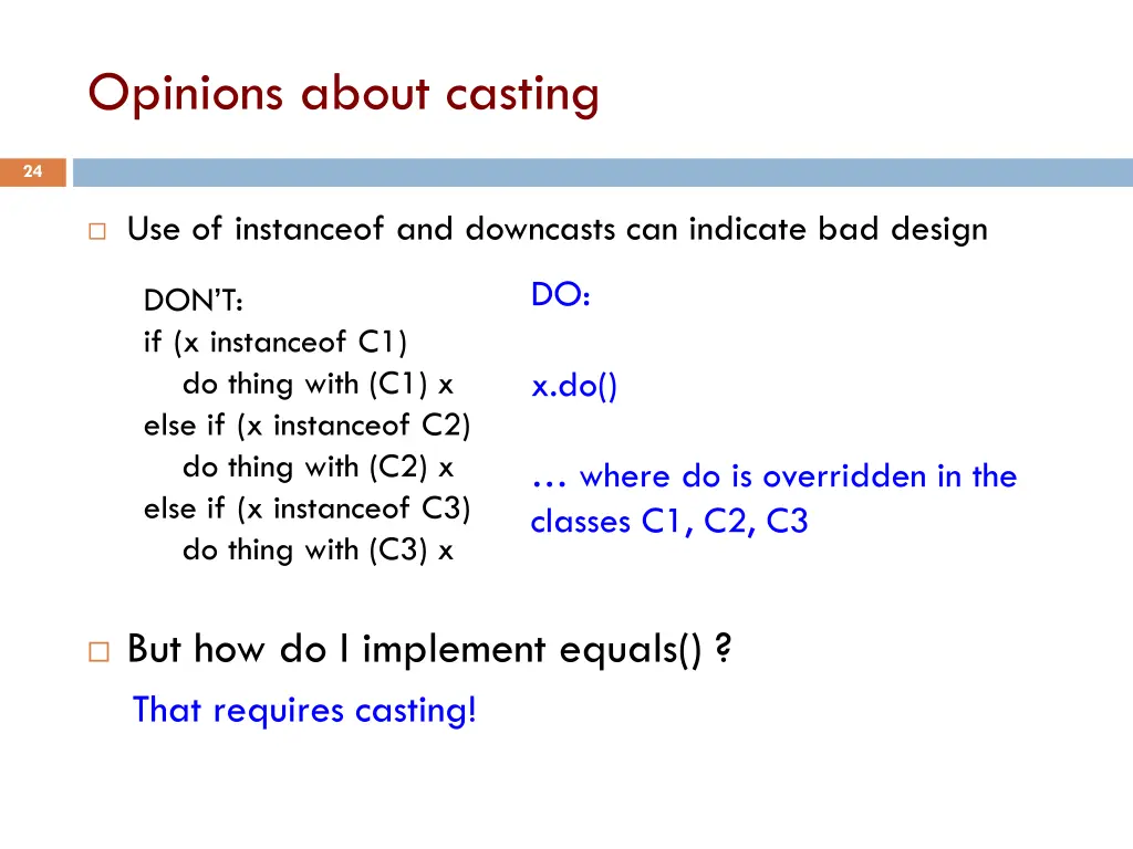 opinions about casting