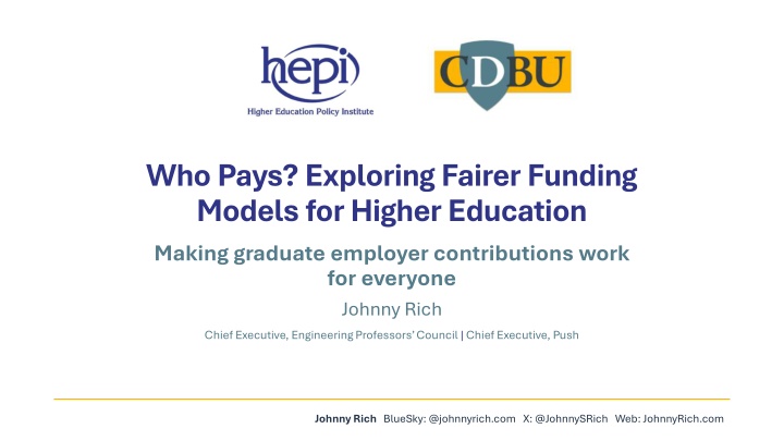 who pays exploring fairer funding models