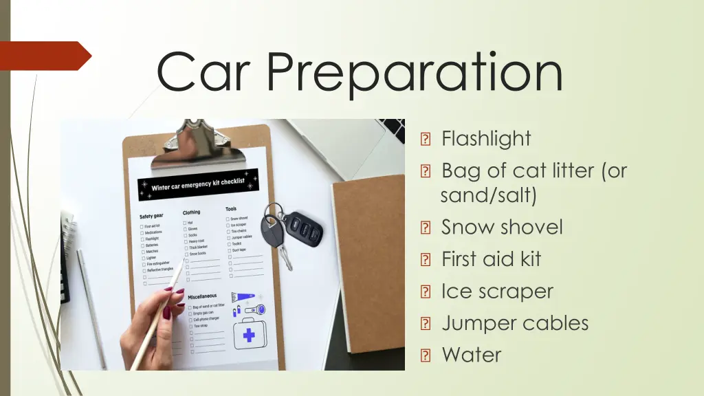 car preparation
