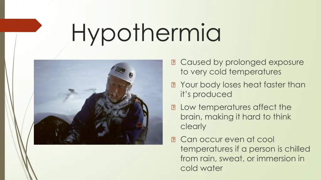 hypothermia