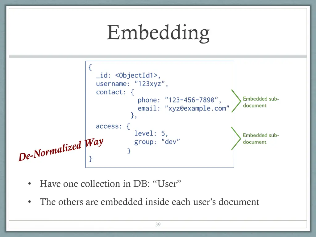 embedding