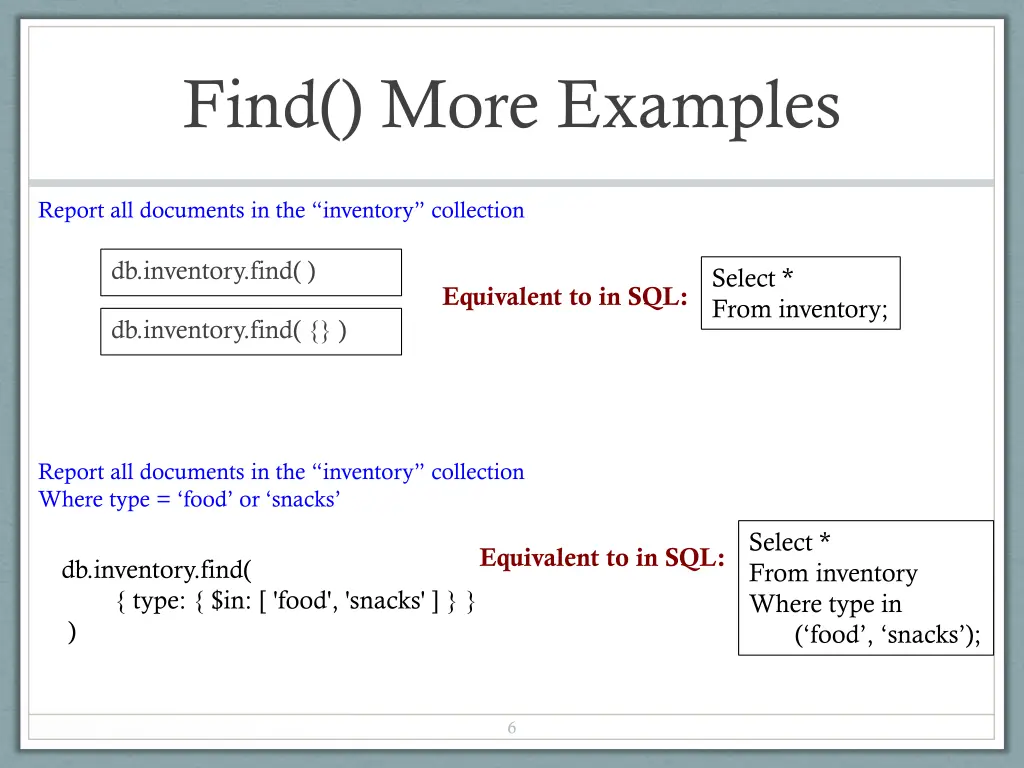 find more examples