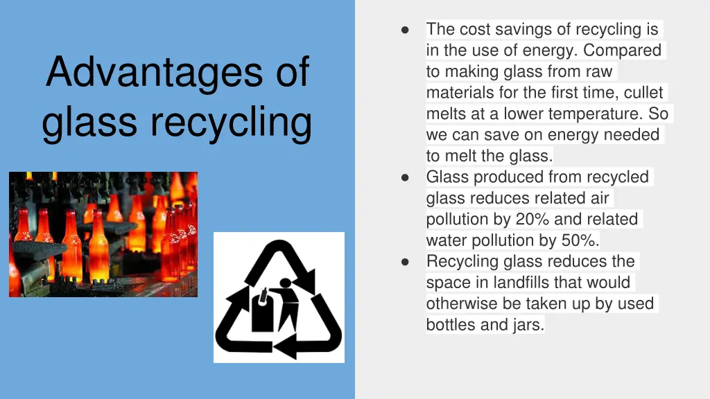 the cost savings of recycling