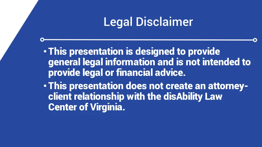 legal disclaimer