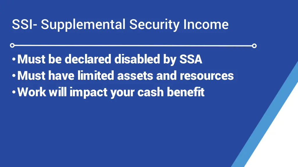 ssi supplemental security income