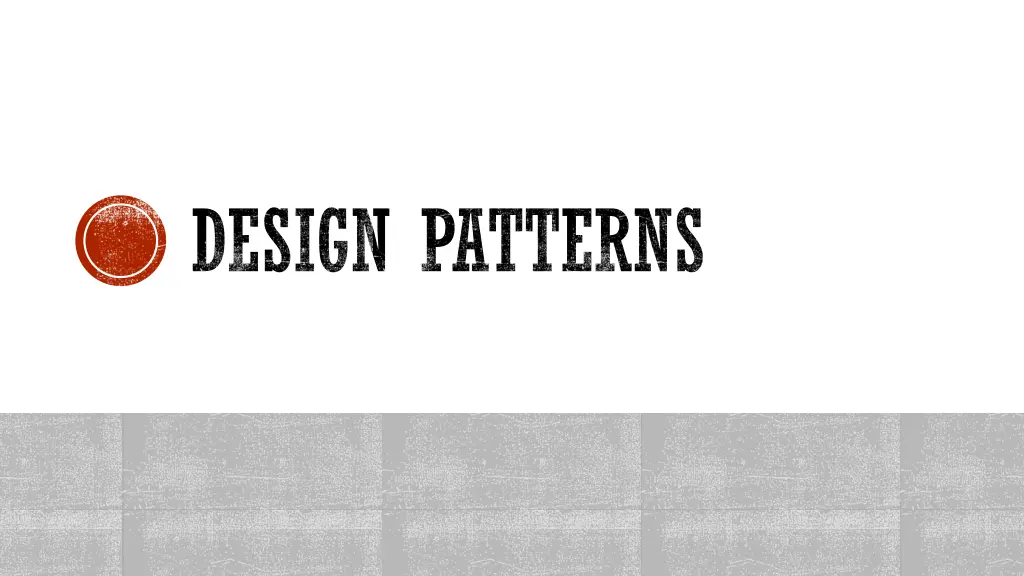 design patterns