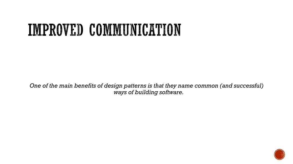 improved communication