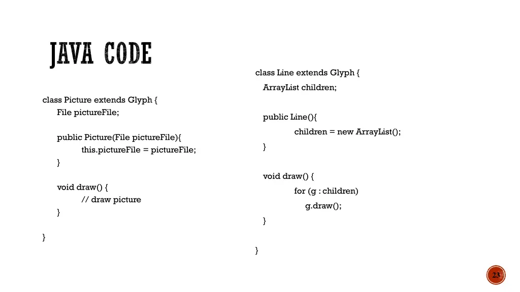 java code