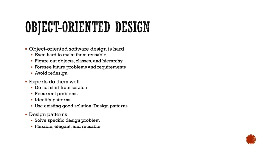 object oriented design