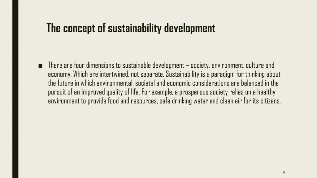 the concept of sustainability development