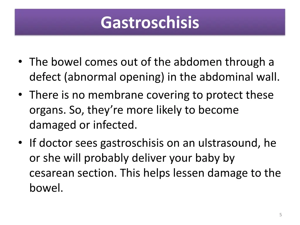gastroschisis