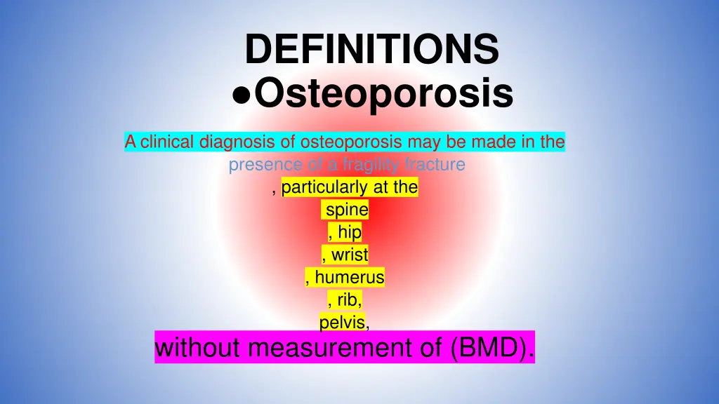 definitions osteoporosis
