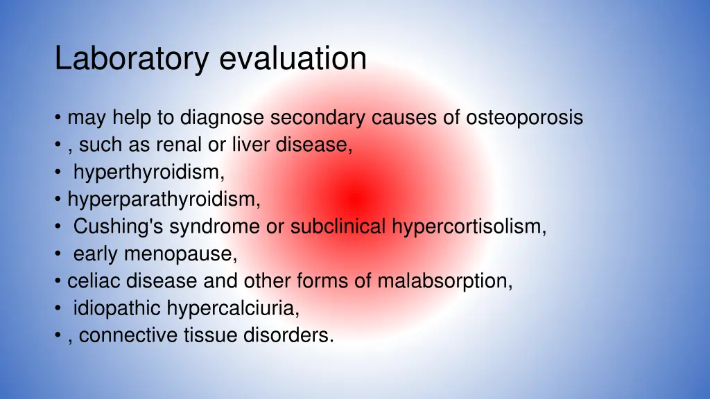 laboratory evaluation