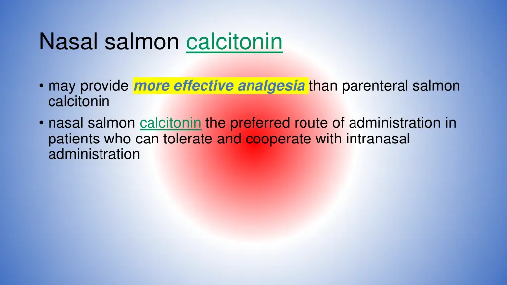 nasal salmon calcitonin