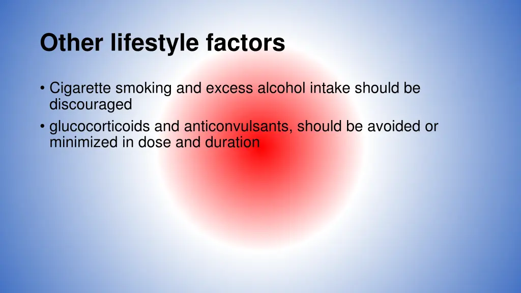 other lifestyle factors