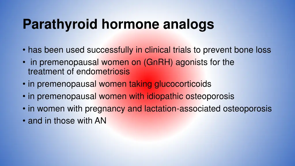 parathyroid hormone analogs