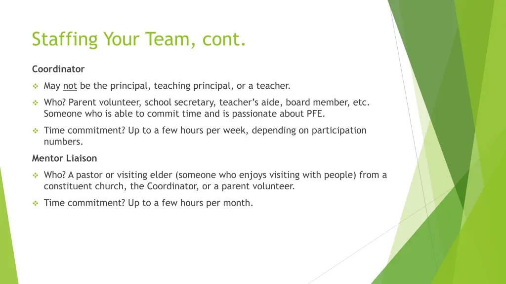 staffing your team cont