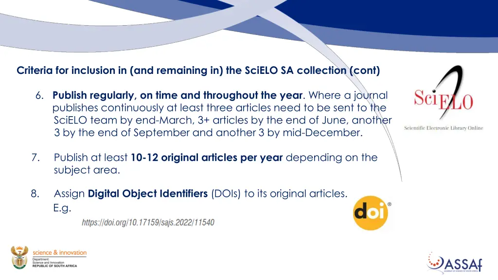 criteria for inclusion in and remaining 2
