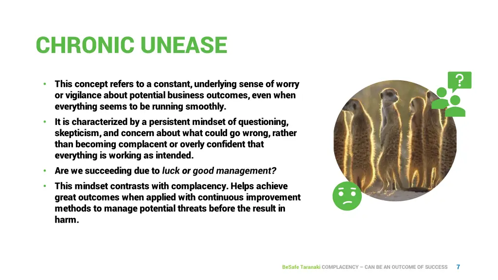 chronic unease