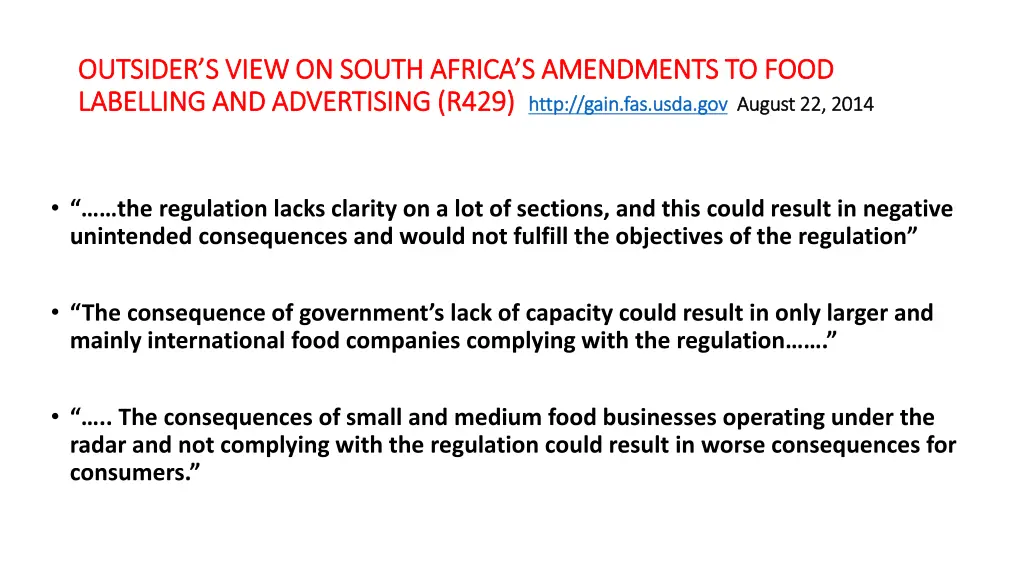 outsider s view on south africa s amendments