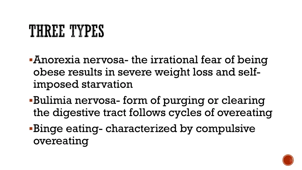 three types