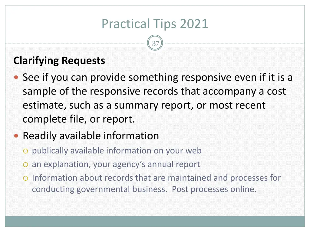 practical tips 2021 3